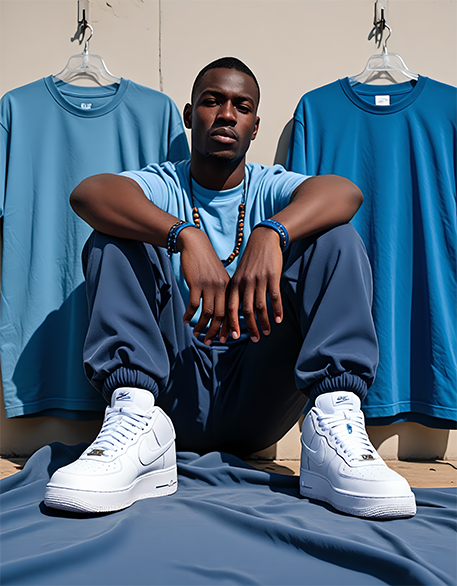 BLOCK BURNER HEAVYWEIGHT PLAYER TEE 7.5OZ