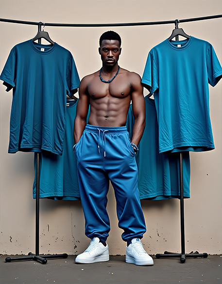 BLOCK BURNER HEAVYWEIGHT PLAYER TEE 7.5OZ