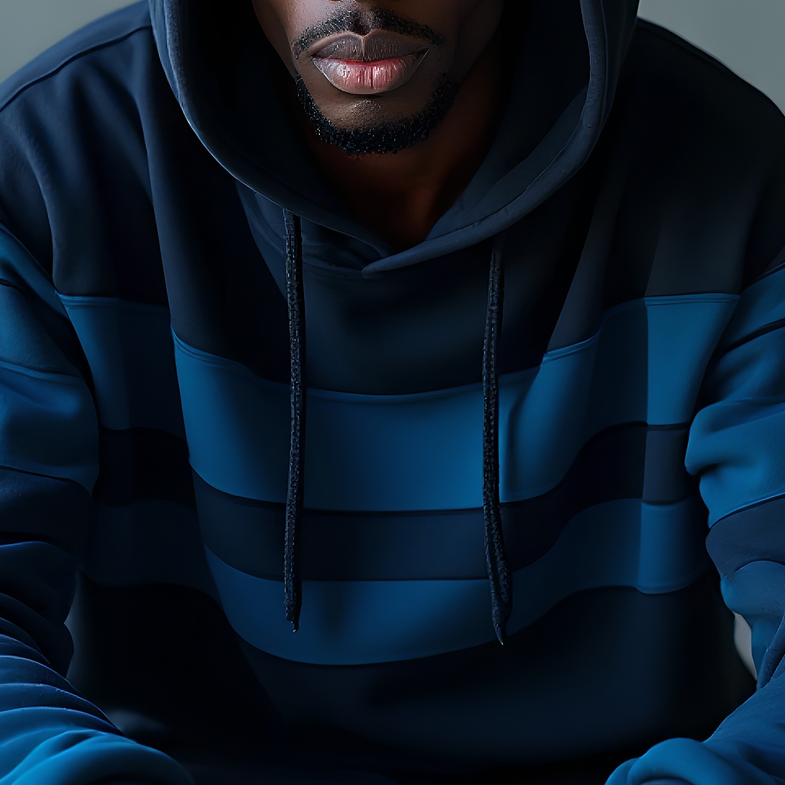 Blvnt Objekt Block Burner Heavyweight Garment-Dye Stripe Hoodie 13.5oz