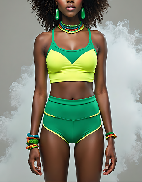 WOMENS RETRO DOLPHIN SHORT SET